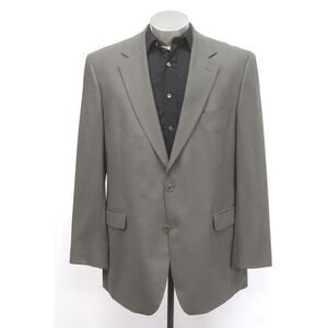 mens gray BROOKS BROTHERS stretch wool blazer jacket sport suit coat 45 L